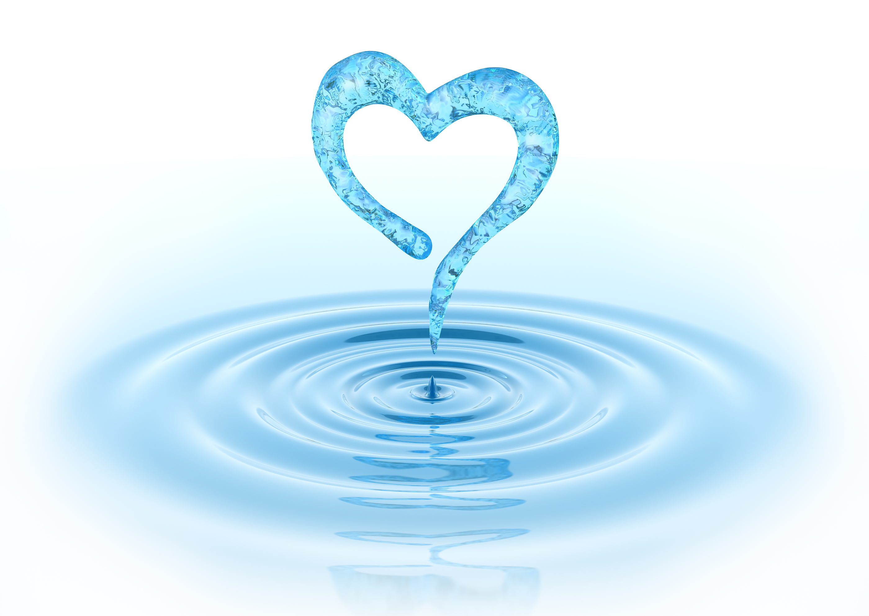 Waterdrop and heart